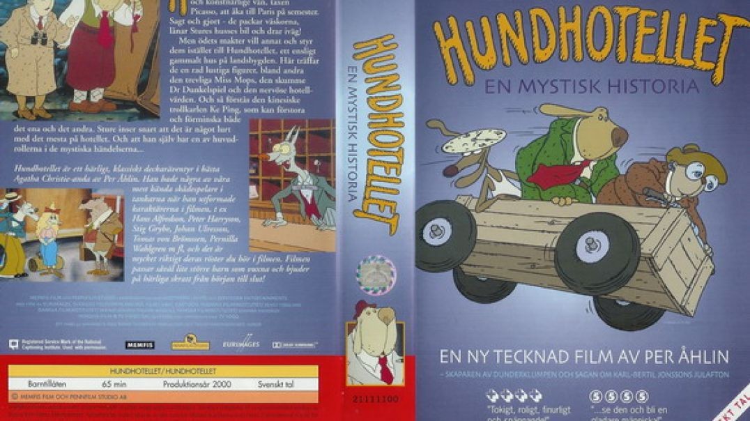 Tecknat Barn Svenska:Hundhotellet – En mystisk historia (2000) VHSRIPPEN (Svenska) Hela Filmen (4D)