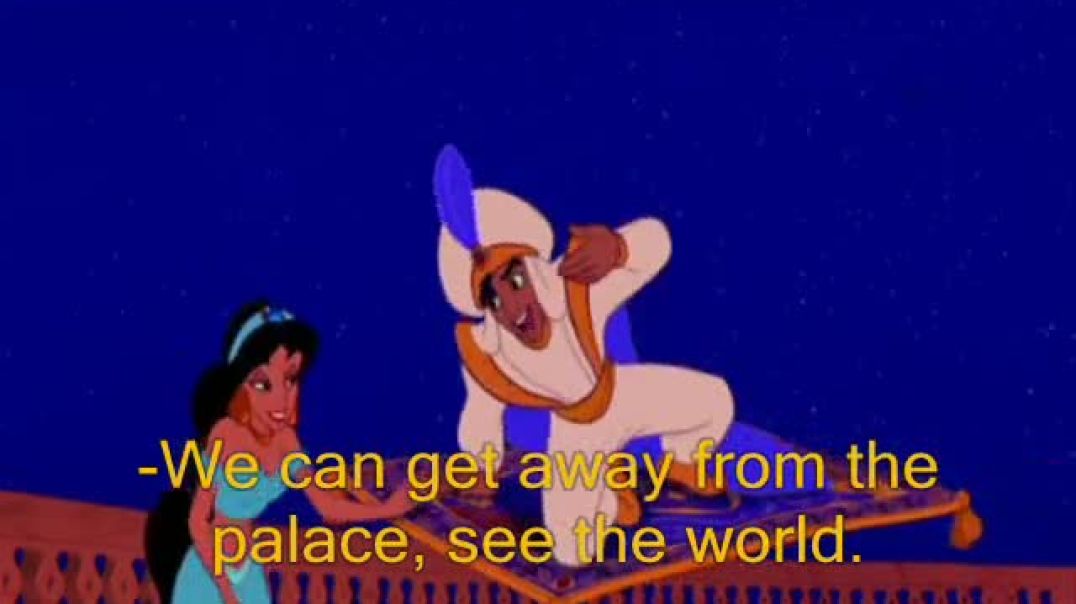 ⁣Tecknat Barn Svenska:Aladdin (1992) DVDRIPPEN (Svenska) En Helt Ny Värld (4D)