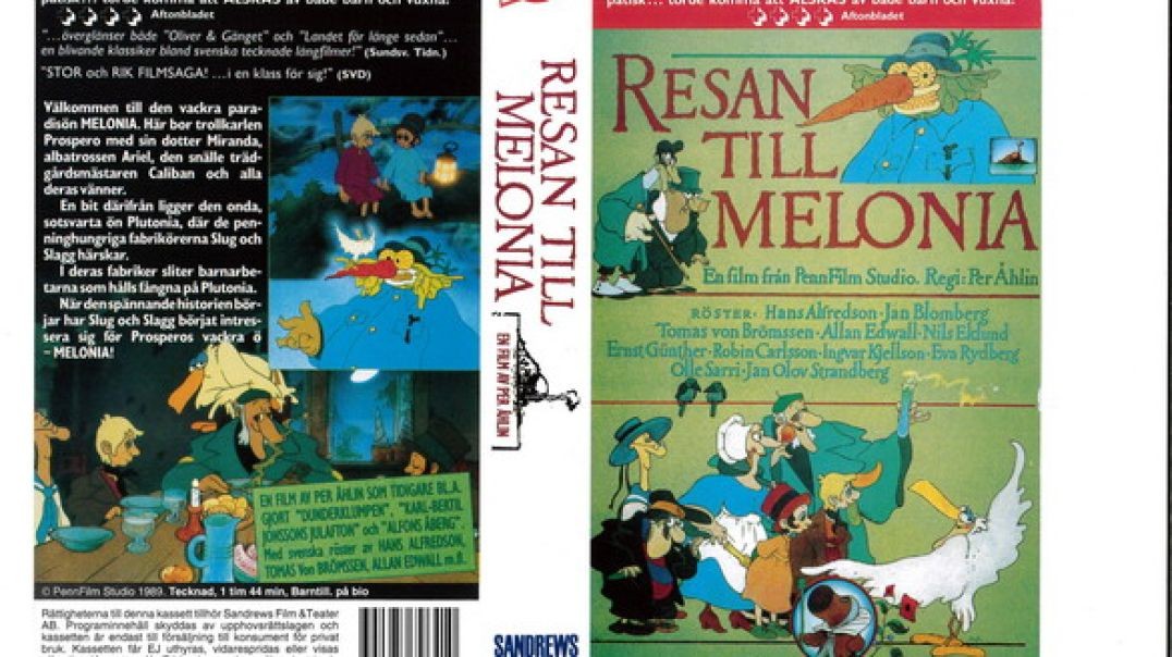 ⁣Tecknat Barn Svenska:Resan till Melonia (1989) DVDRIPPEN (Svenska) Hela Filmen (3D)